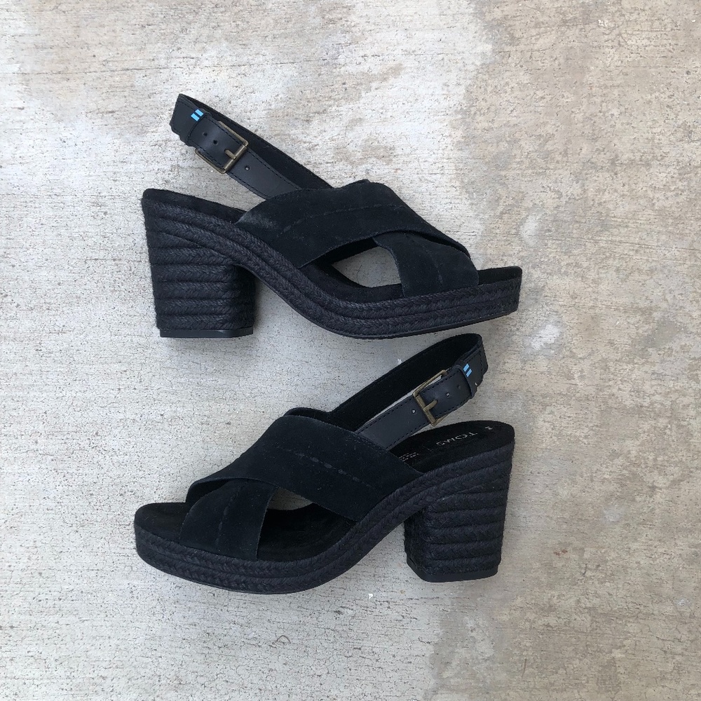 Toms Ibiza black sandals